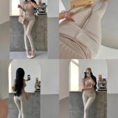 YoungGirlDay韩系轻熟纯欲风高腰显瘦弹力提臀小脚紧身裤 铅笔裤 女