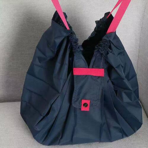 日系风格 可折叠收纳轻便环保收纳袋手提袋旅行袋衣服行李大容量