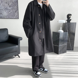 春装2025抗皱休闲宽松中长款风衣大码男外套XZ415-FY510P95，男装风衣，星座415