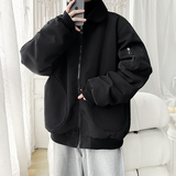 2025港风羊羔毛棉衣冬装保暖棉袄男装大码外套XZ415-M011P120，男装棉衣，星座415