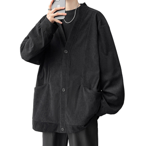 2025春秋开衫 港风灯芯绒男装大码外套 XZ415-JK80-P50图片