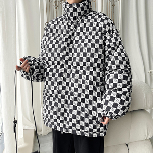 2025港风冬装立领棉服 保暖宽松大码棉袄男装外套XZ415-M168P115图片