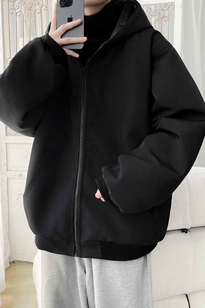 2025冬装连帽棉衣大码宽松棉袄XZ415-M013P115,男装棉衣,星座415