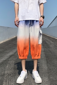 2025夏季渐变七分裤 薄款大口袋男式八分裤XZ415-K128P40图片