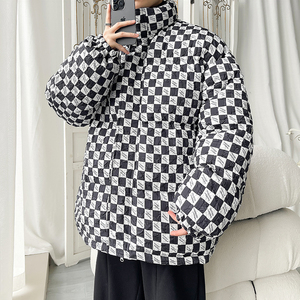 2025港风冬装立领棉服 保暖宽松大码棉袄男装外套XZ415-M168P115图片