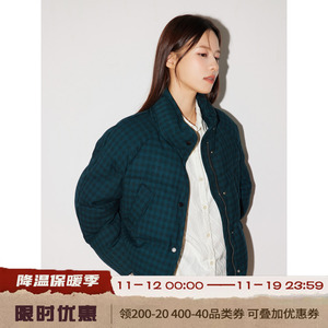 RPB BRAND显瘦通勤保暖加厚短款面包服90白鸭绒羽绒服外套女秋冬