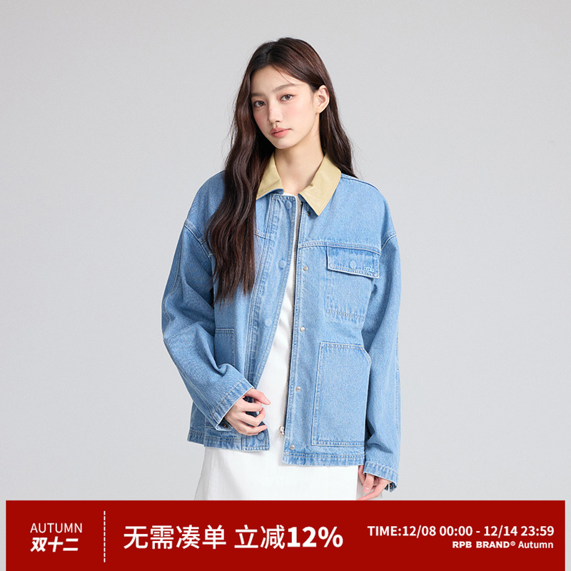 RPBBRAND复古牛仔短外套