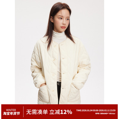 RPBBRAND短款宽松棉衣