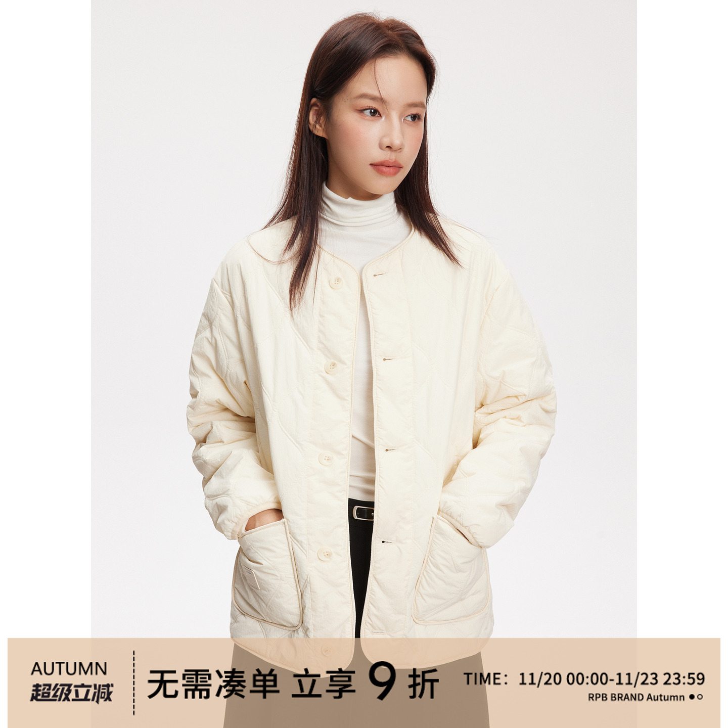 RPBBRAND短款宽松棉衣