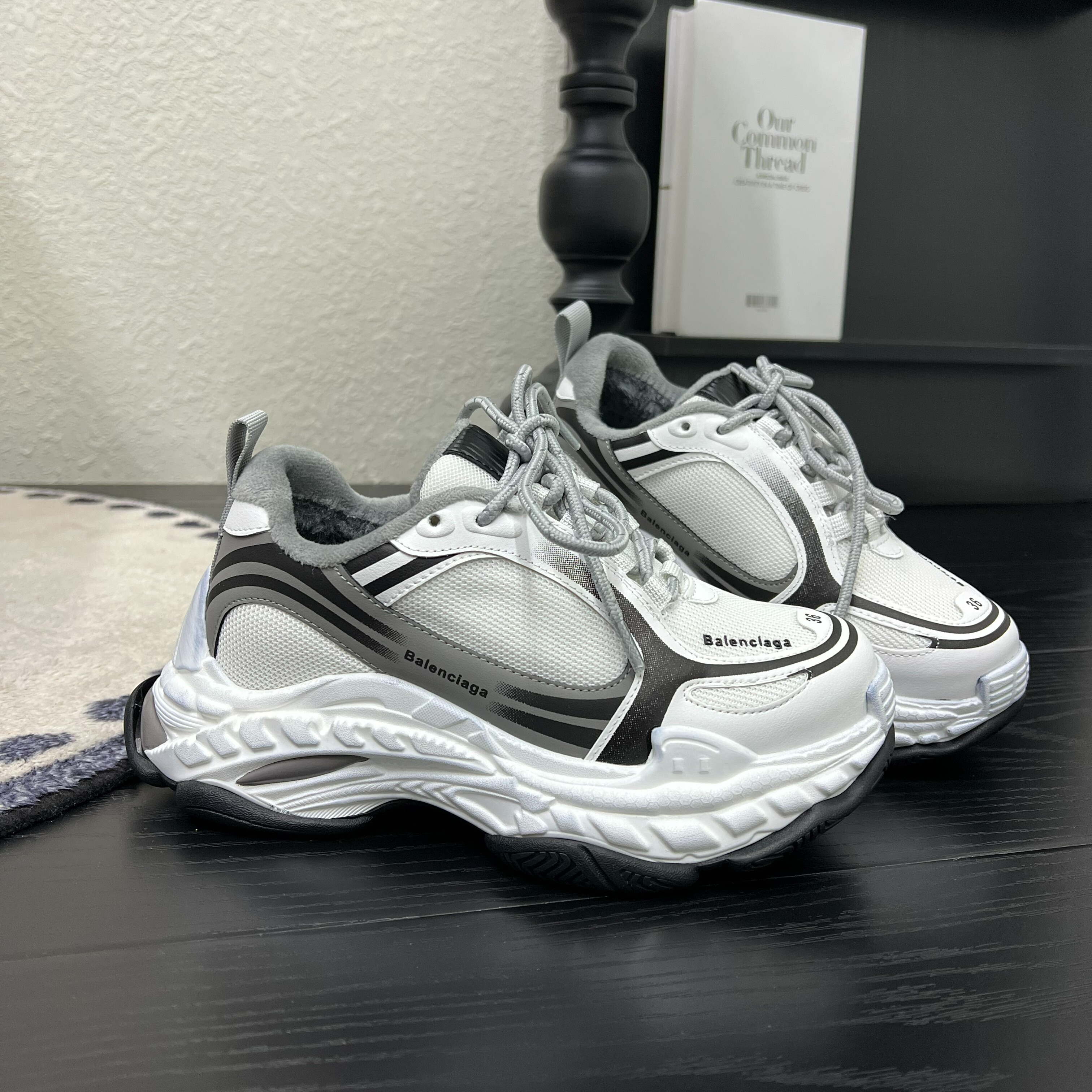 欧洲站真皮配网厚底增高老爹鞋女2025冬加绒百搭休闲系带运动鞋潮