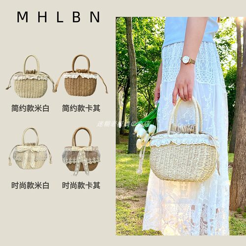 爆款高品质蝴蝶结手工编织包