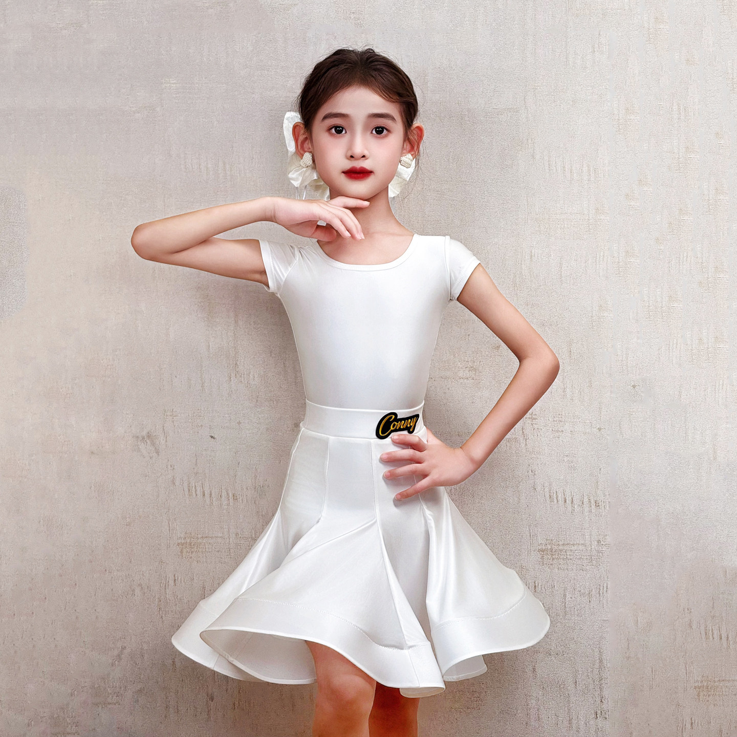 CONNY拉丁舞服女童2025新款跳舞练功套装专业舞蹈演出比赛规定服