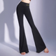 形体古典拉丁舞瑜伽中高腰喇叭阔腿长裤 康尼舞蹈练功裤 女现代舞裤