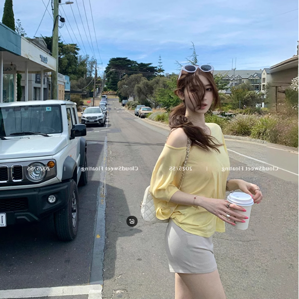 入夏first love天丝醋酸短袖t恤女夏蝙蝠袖上衣