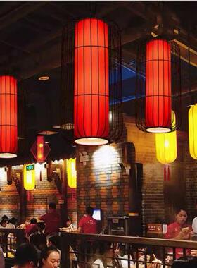 火锅灯鸟笼吊灯复古走廊餐厅饭店茶楼酒店仿古灯笼餐厅灯