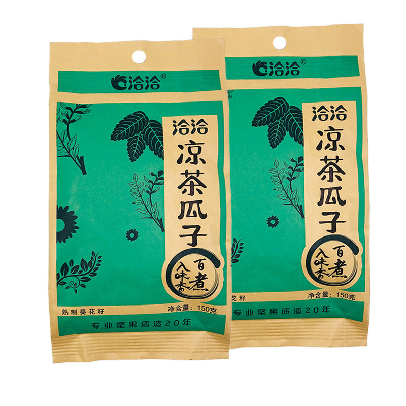 洽洽凉茶瓜子150g袋装薄荷凉茶味炒瓜子葵花子炒货坚果办公室零食