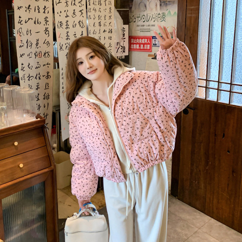 韩系短款羽绒棉服加厚保暖