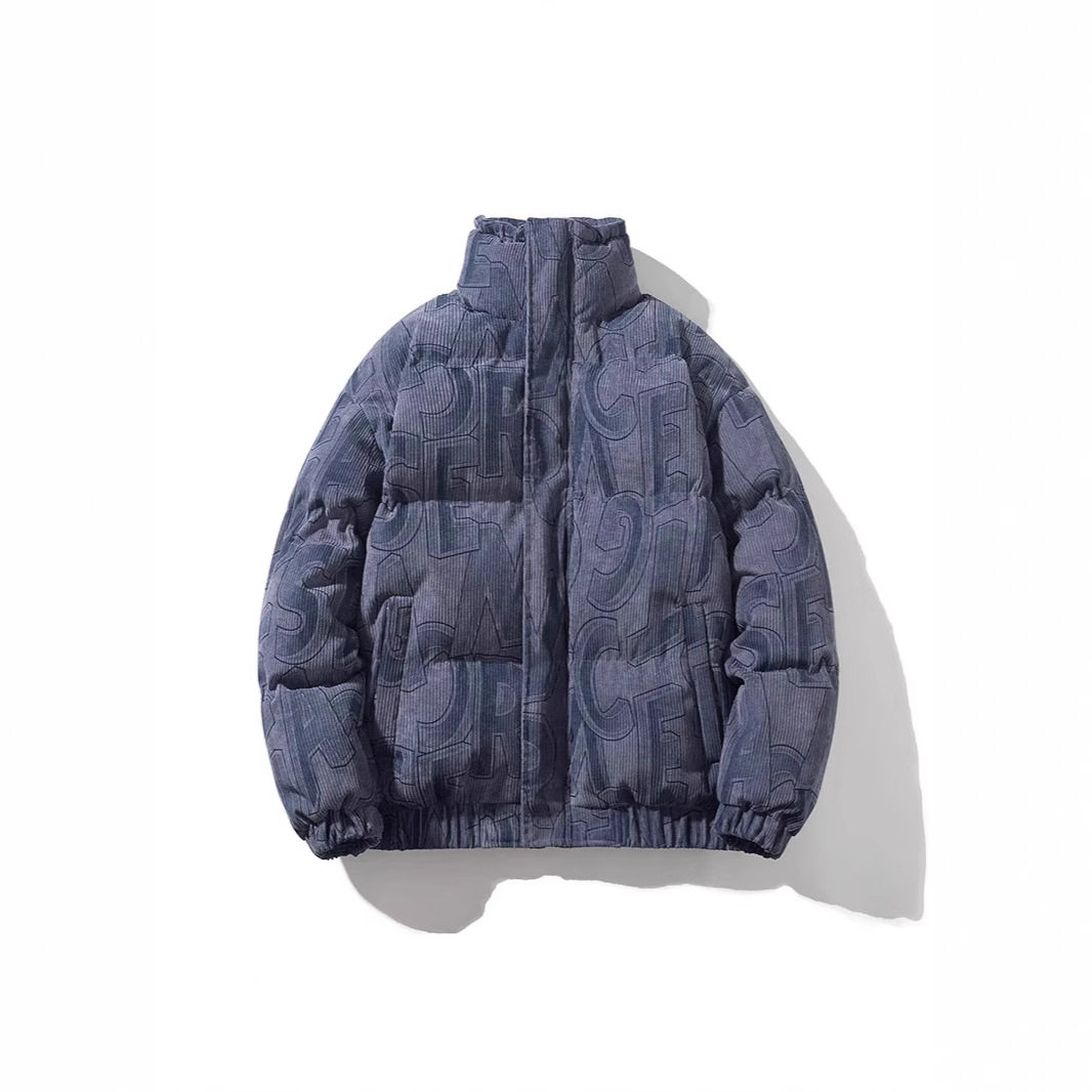 灯芯绒加厚男士面包服冬季保暖