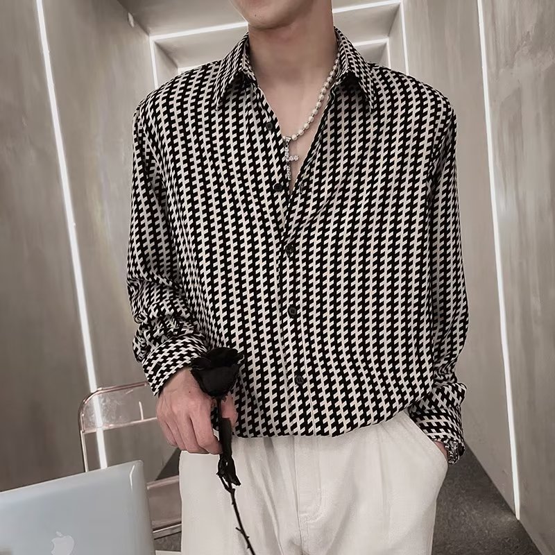秋季男士防晒薄款宽松长袖衬衫