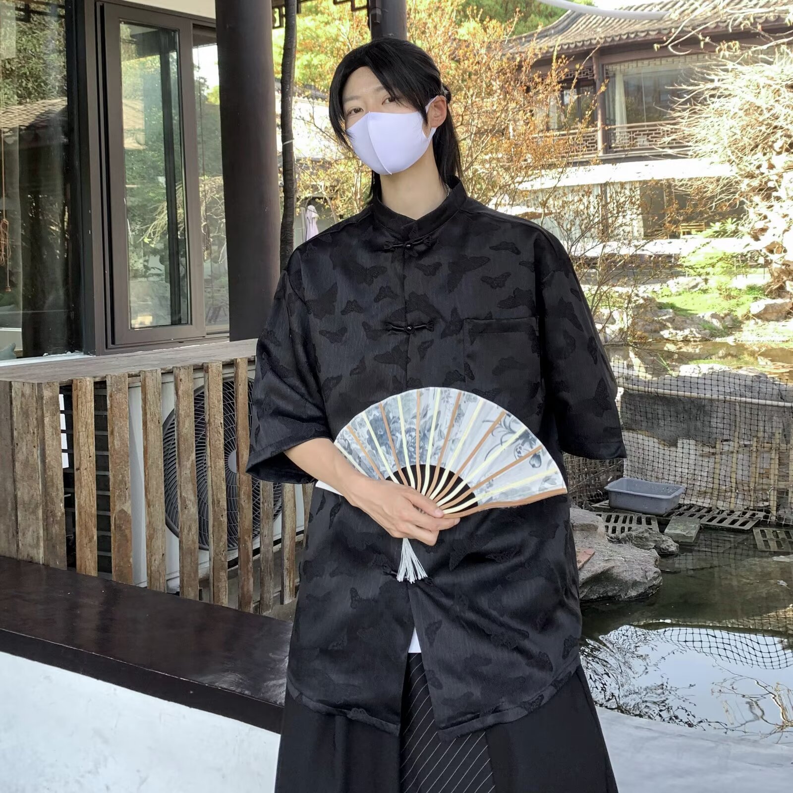 新中式中国结男夏季短袖衬衫