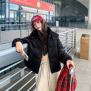 灯芯绒羽绒棉服女冬季2026新款爆款短款棉袄今年流行洋气棉衣外套