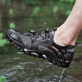 外贸网鞋 网面户外涉水鞋 亚马逊透气登山鞋 运动休闲潮鞋 男士 溯溪鞋