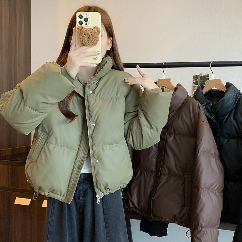 加厚立领羽绒棉服女冬季大码
