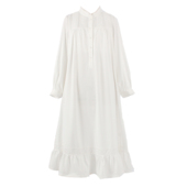 603012少女复古宫廷蕾丝长袖 睡裙春秋纯棉甜美睡衣家居服古董裙