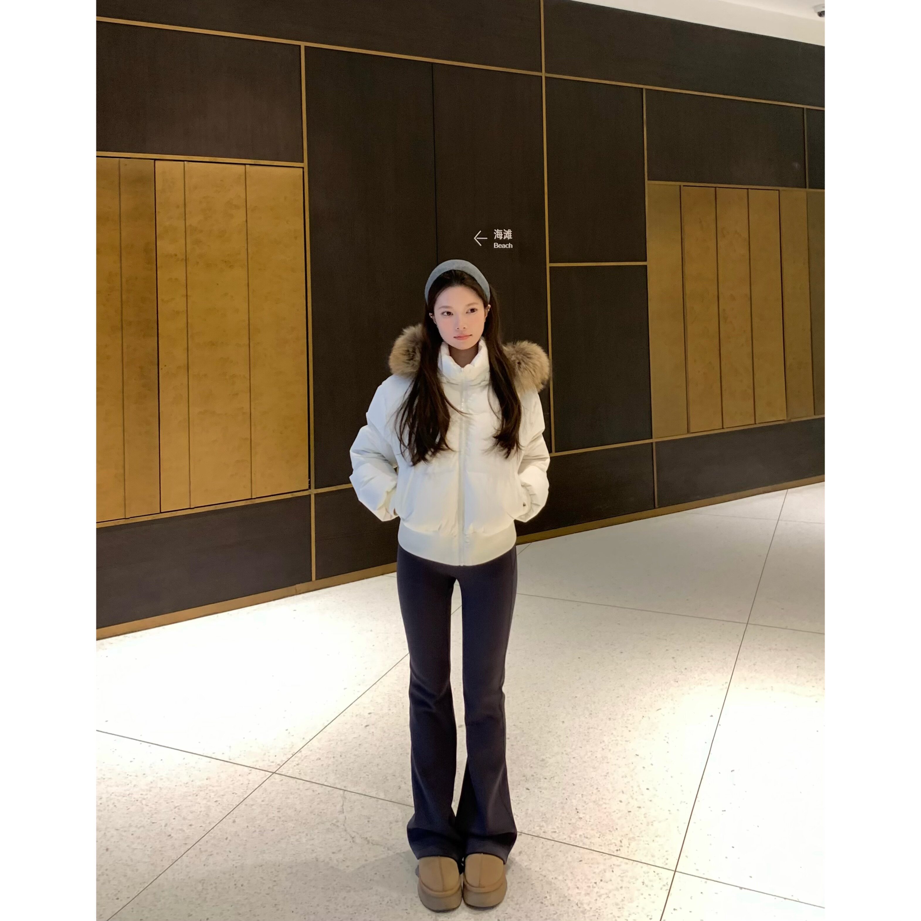 Halonini PS修腿裤 显瘦鲨鱼皮收腹微喇弹力修身加绒打底裤瑜伽裤,女装/女士精品,休闲裤,淘宝优惠券,粉丝福利购,淘宝优惠卷