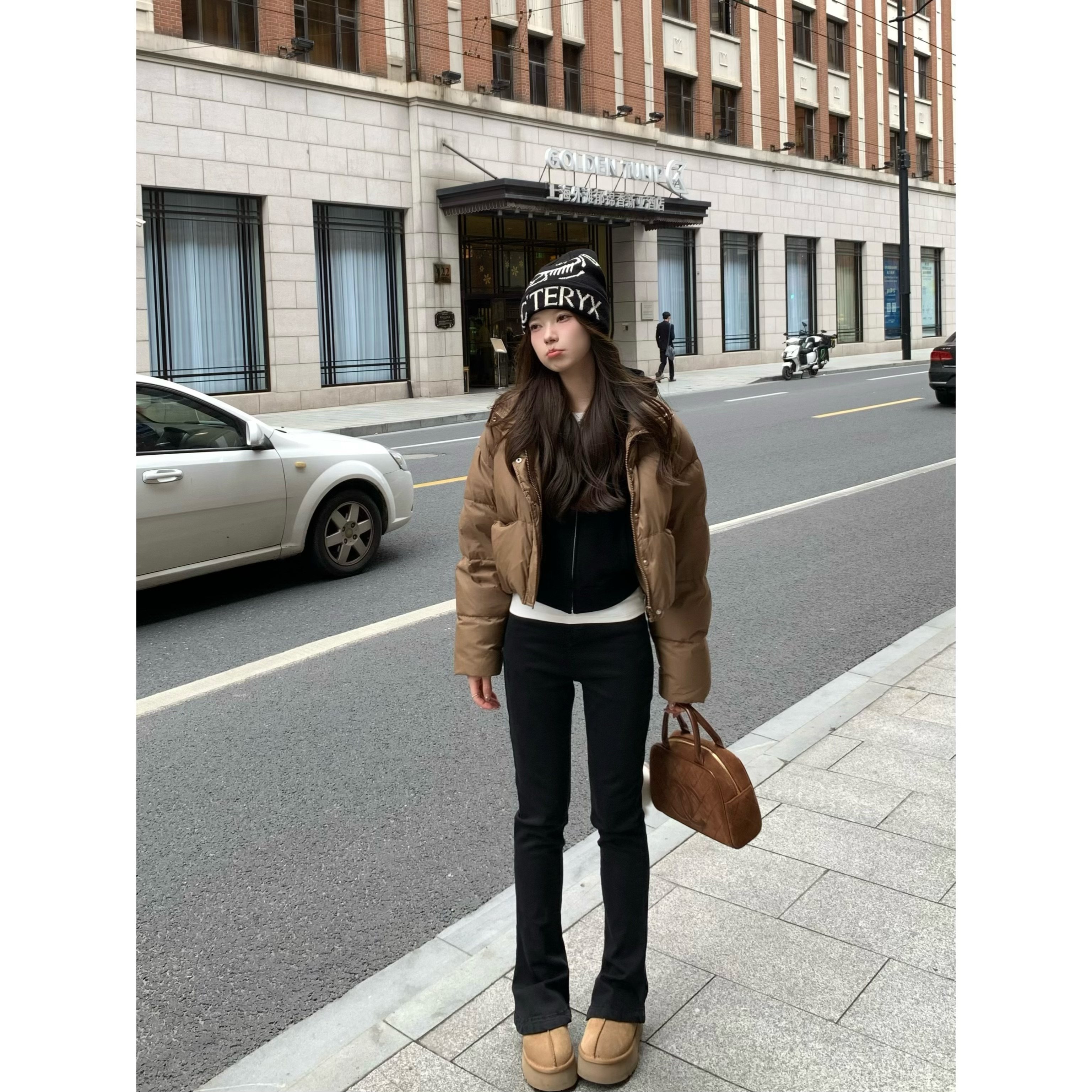 Halonini 显瘦天花板自带PS 黑色弹力马蹄裤微喇高腰百搭牛仔裤女,女装/女士精品,牛仔裤,淘宝优惠券,粉丝福利购,淘宝优惠卷