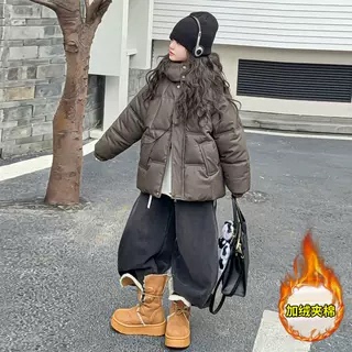 女童羽绒棉服冬装2025新款