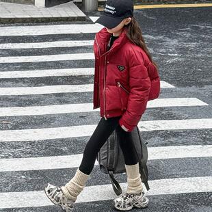 棉衣 儿童棉袄洋气面包服女大童短款 女童羽绒棉服冬装 外套2025新款