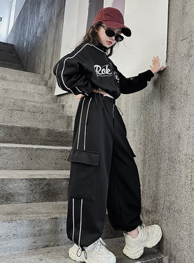 女童2024春秋新款休闲运动套装