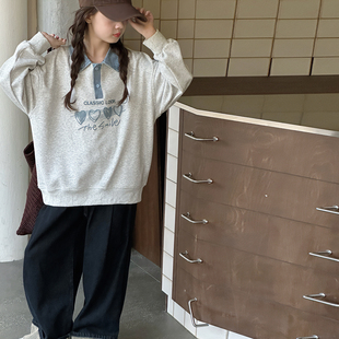 女童卫衣春秋款 2025新款 儿童秋装 休闲洋气早秋女大童翻领polo衫