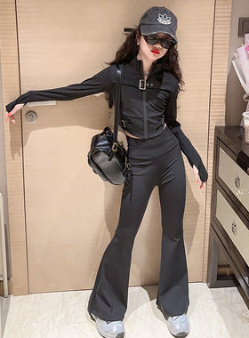 女童2023秋装运动瑜伽套装