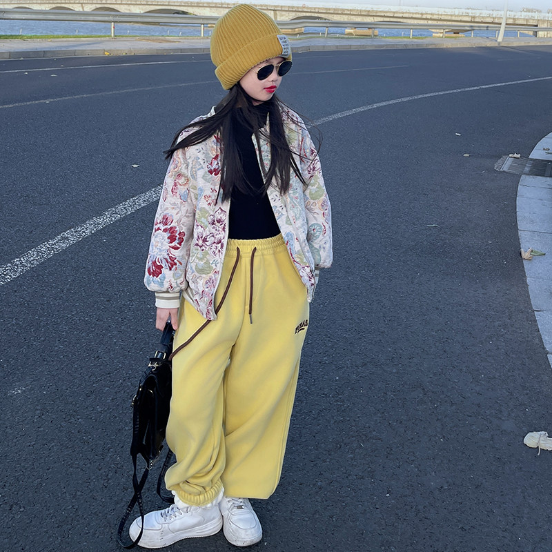 女童新中式刺绣夹棉外套秋冬款2025新款中大童加厚夹棉夹克棒球服,童装/婴儿装/亲子装,普通外套,淘宝优惠券,粉丝福利购,淘宝优惠卷