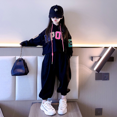 女大童外套儿童时髦春秋两件套