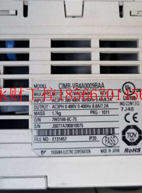 议价 变频器 CIMR-VB4A0009BBA V1000 3.7KW/3KW 380V 请询价￥