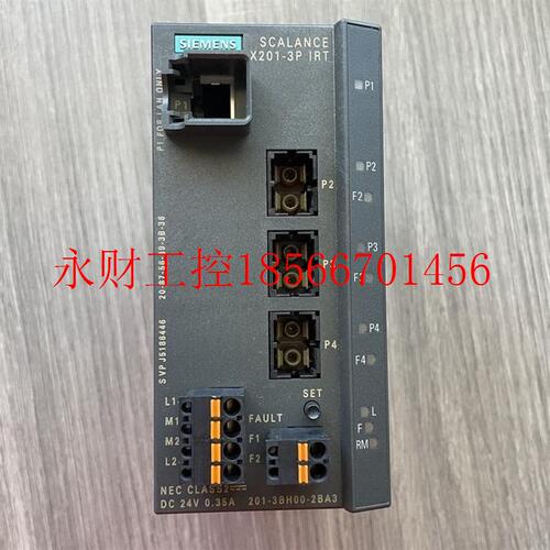议价西门子X201-3P IRT交换机模块6GK5201-3BH00-2BA3九五新￥