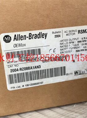 议价2004-RZ08BA1AN3,800W的AB伺服电机马达,￥