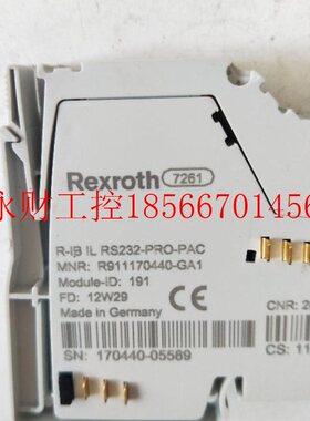 议价力士乐 R-IB IL RS232-PRO-PAC R911170440-GA1 实物拍摄￥