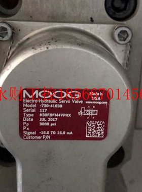 议价MOOG伺服阀 medel 730-4103b type:H38FDFM4VPHX￥