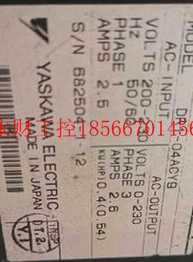 议价YASKAWA伺服驱动器 CACR-HR03BAB12Y50 CACR-SR15BC1KSY392￥