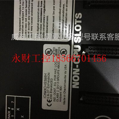 议价IC693CHS398H  拆机9成新 实物图 现货 ￥