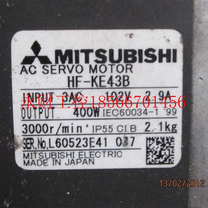 议价三菱伺服电机HC-KFS43B HC-KFS43BK￥