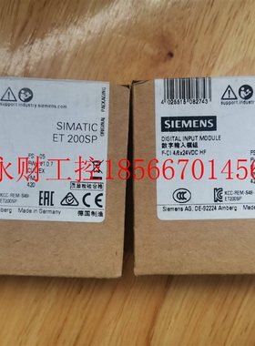 议价6ES7 136-6BA00-0CA0西门子ET200SP安全DI模块￥