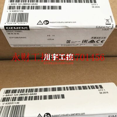议价西门子6AV2123-2MB03-0AX0 KTP1200按键+触摸6AV2 123-2MA0￥