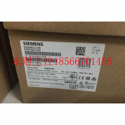 议价西门子6SL3210-5FE11-5UF0V90变频器PROFINET380-480V1.5/1￥