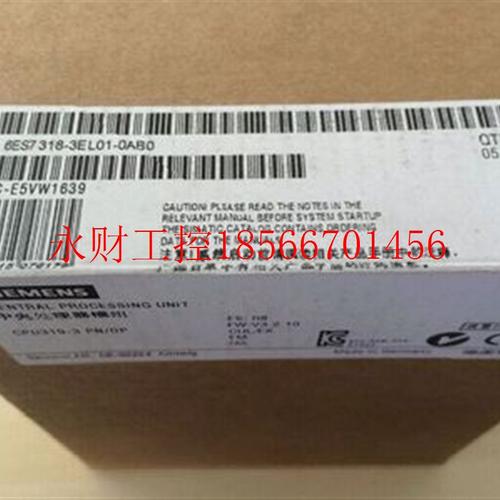 议价6ES7318-3EL01-0AB0 S7-300CPU 319-3 PN / DP出售回收维修￥