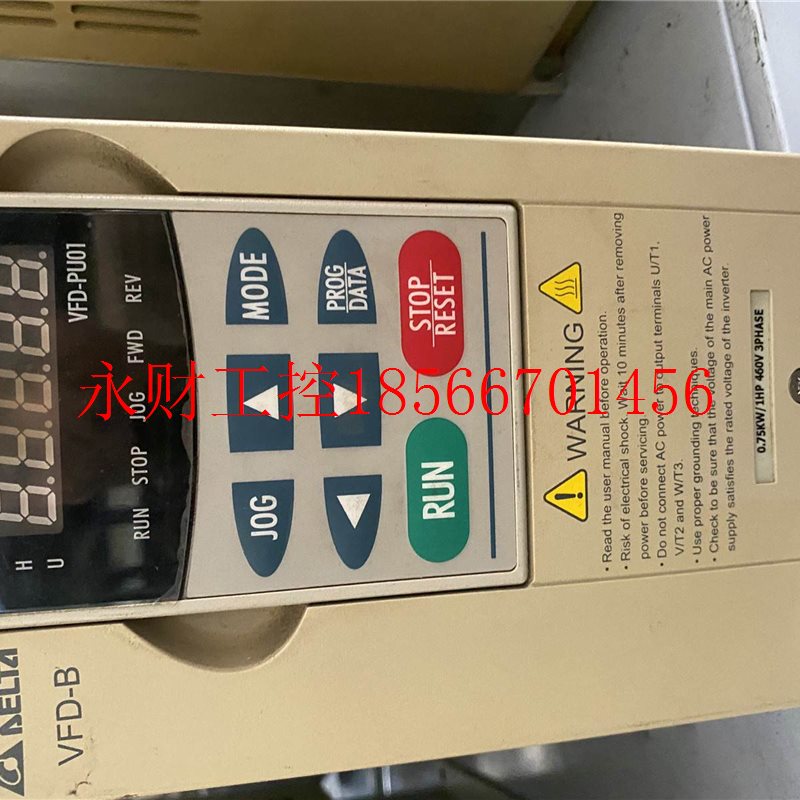 议价原装拆机台达变频器VFD007B43A 380V 0.75KW现货包好,实物￥
